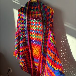 Multicolor Crochet Cardigan